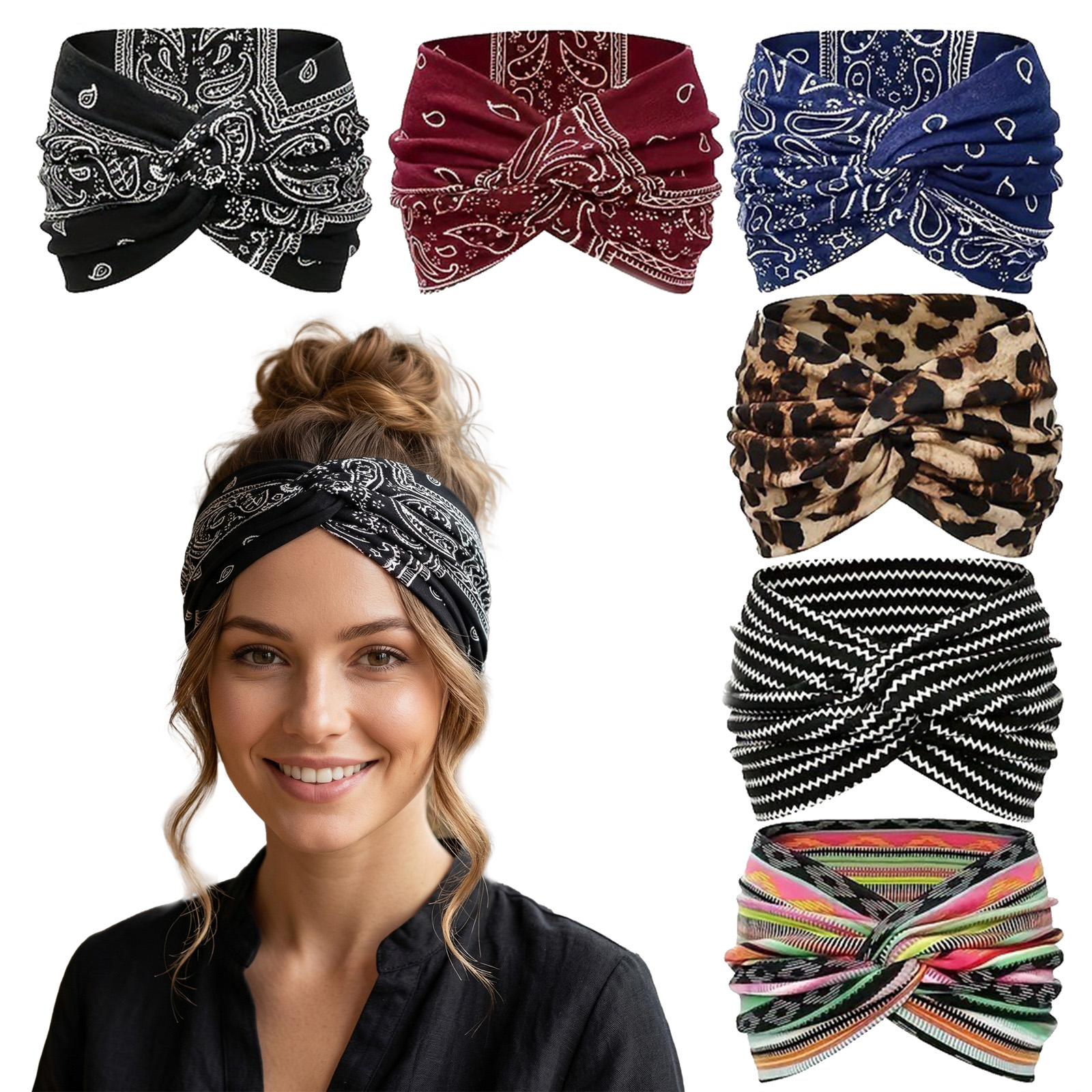 Yoga Pilates Girl - Cross Yoga Headbands for Women Girls