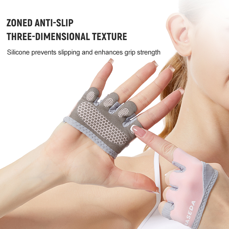 Pair of Fitness Fingerless Glo - Pilates Yoga Fitness avaliação e preço