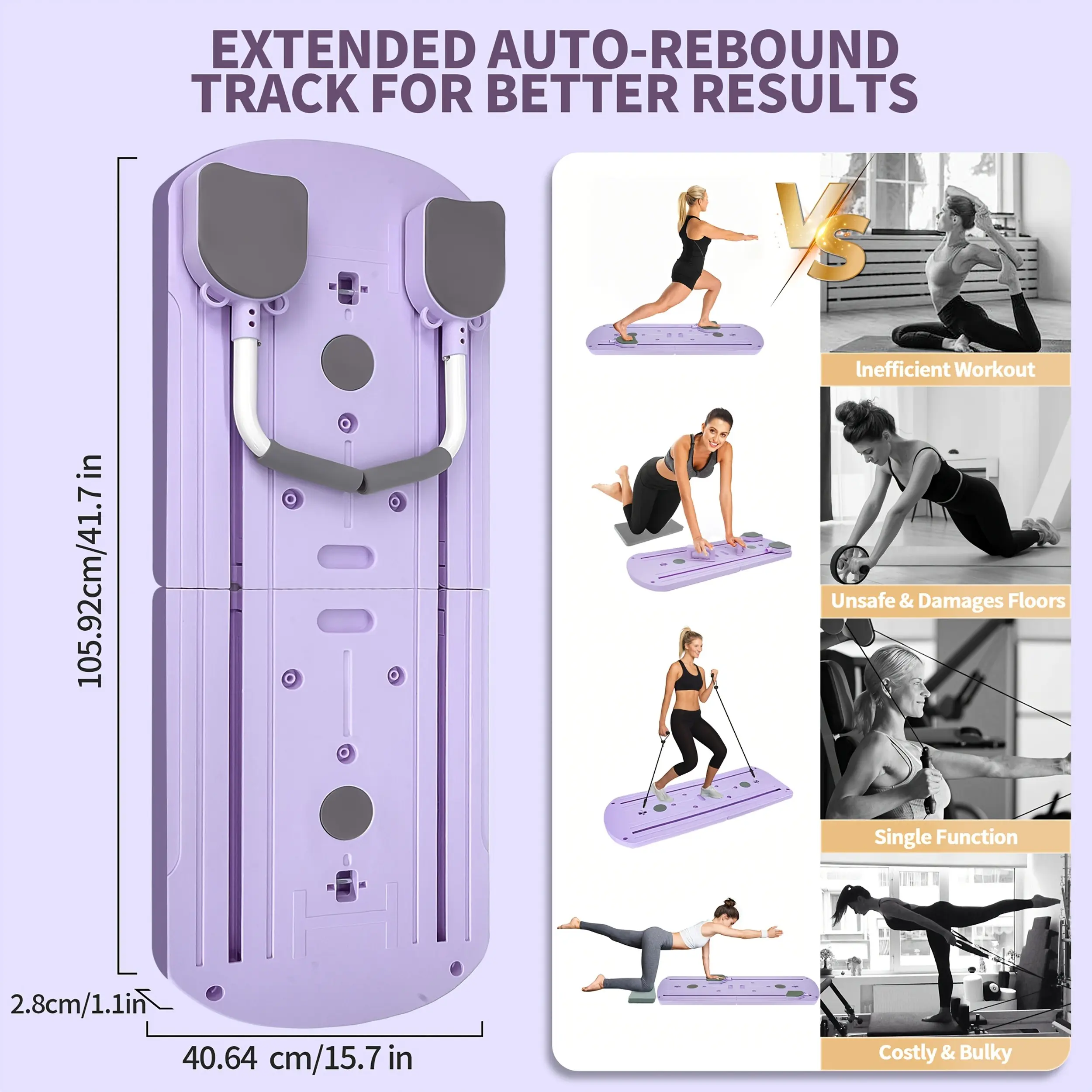 8-in-1 Multi-Functional Foldab - Pilates Yoga Board avaliação e preço