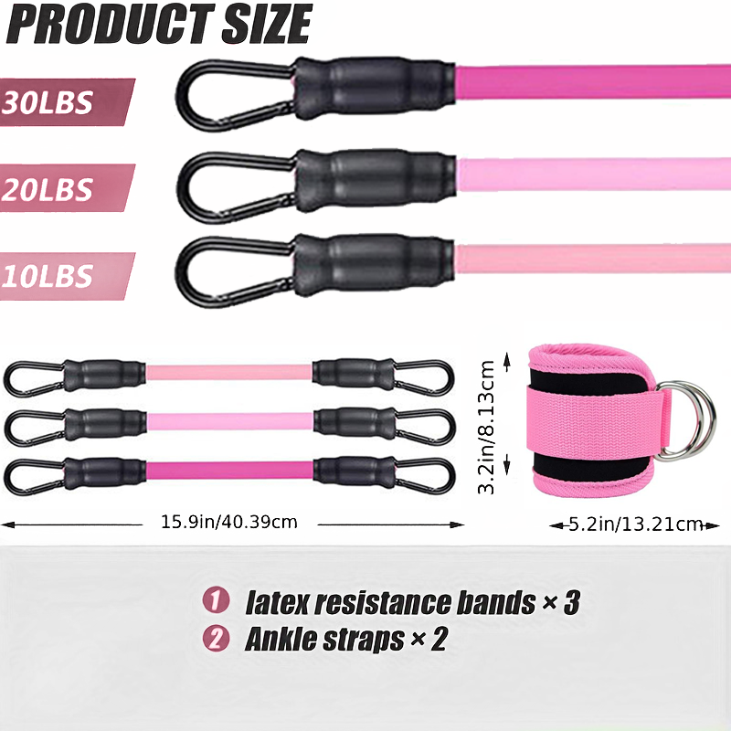 Ankle Straps Resistance Bands  - Pilates Yoga Board avaliação e preço