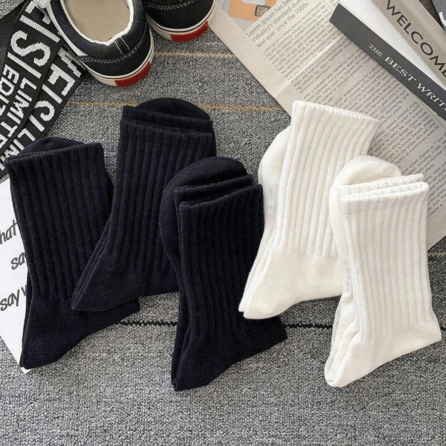 Unisex Thick Crew Socks White  - Yoga Pilates Girl avaliação e preço