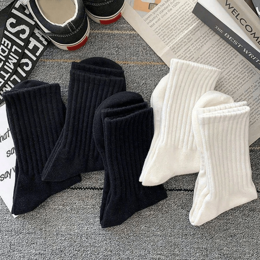 Unisex Thick Crew Socks White  - Yoga Pilates Girl avaliação e preço