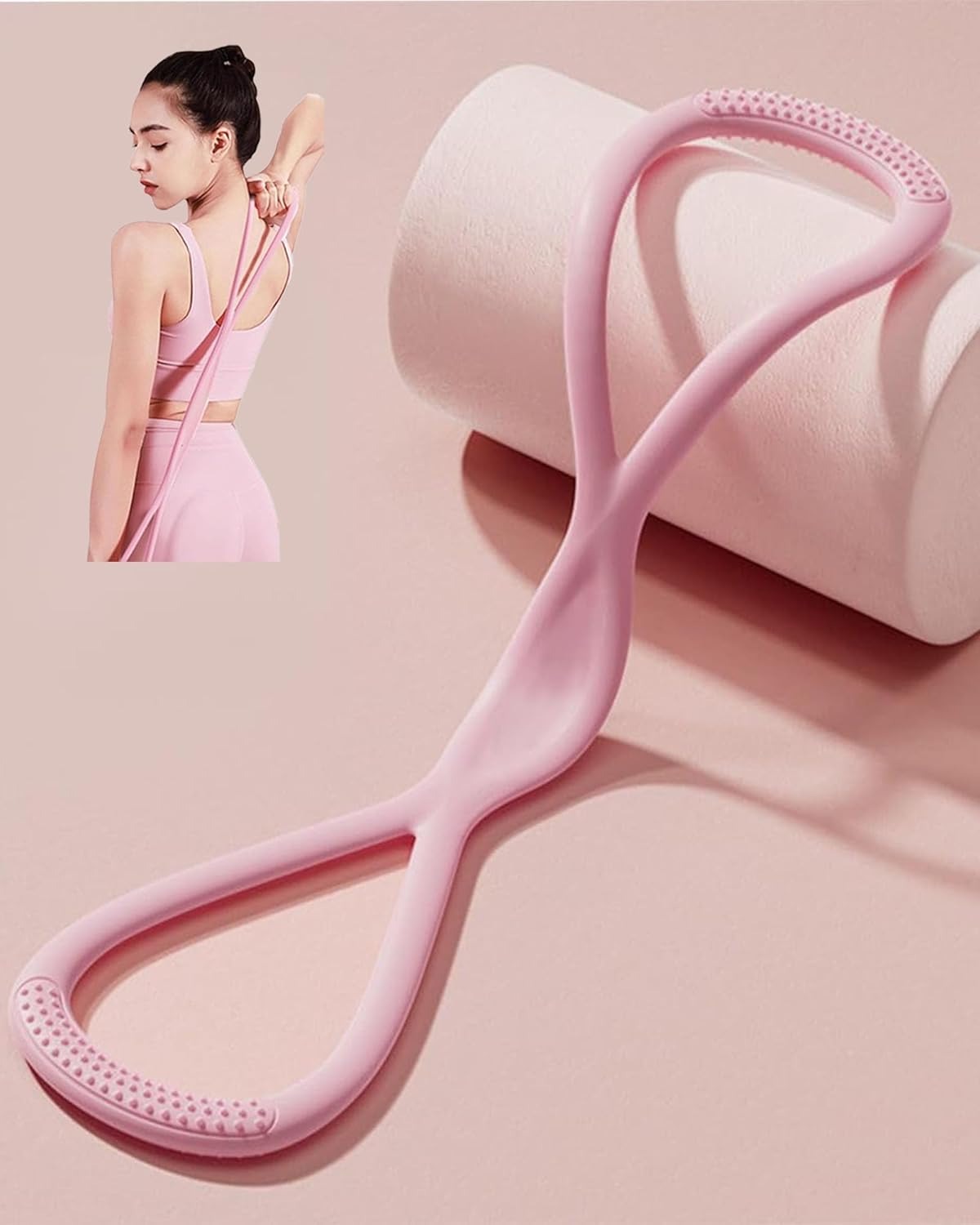 Figure-8 yoga resistance band, - Pilates Yoga Board avaliação e preço