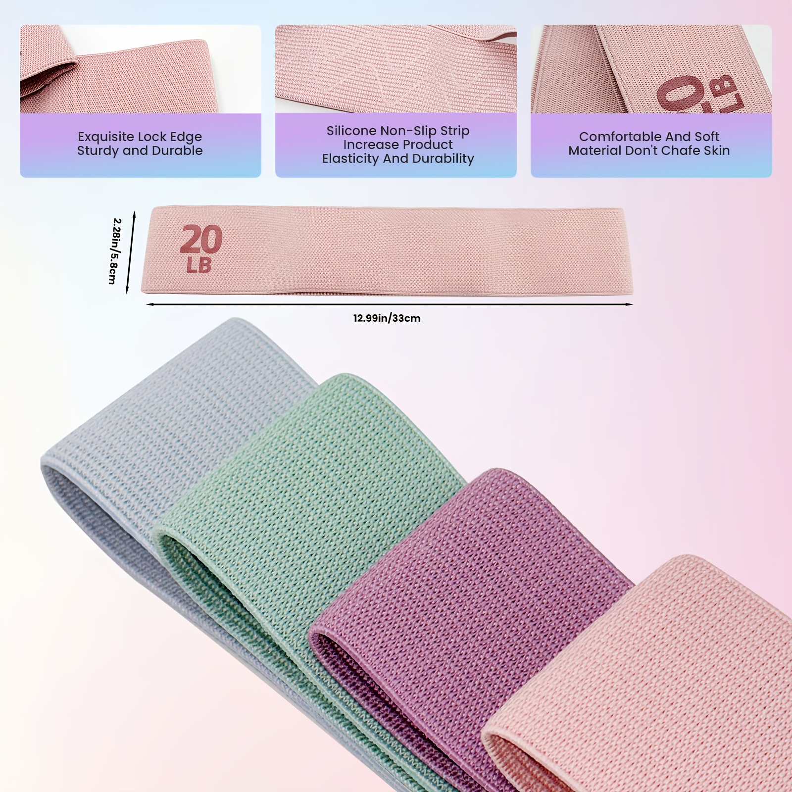 1Pc/4Pcs Fitness Resistance Ba - Pilates Yoga Board avaliação e preço