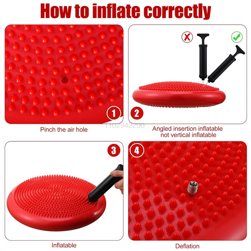 13.5in / 34cm Inflated Wobble  - Exercise Disc Inflatable avaliação e preço
