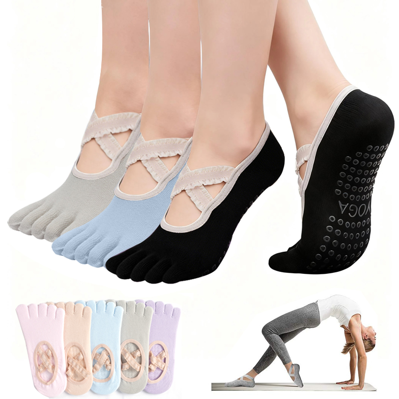 Ladies Non-Slip Pilates Socks  - Pilates Yoga Fitness avaliação e preço