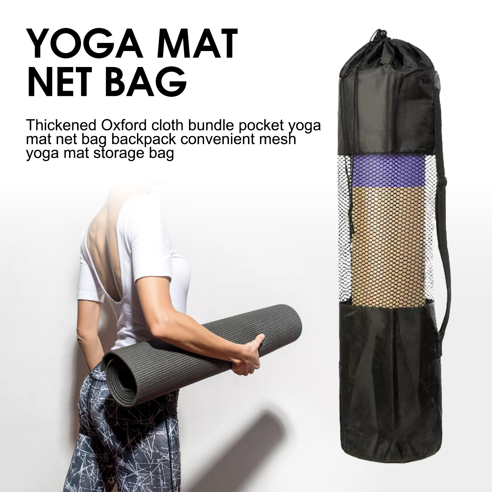Yoga Mat Bag with Mesh Window  - Pilates Yoga Fitness avaliação e preço