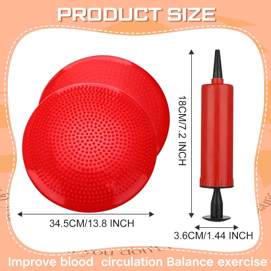 6 Pcs Wiggle Seat Inflated Wob - Exercise Disc Inflatable avaliação e preço
