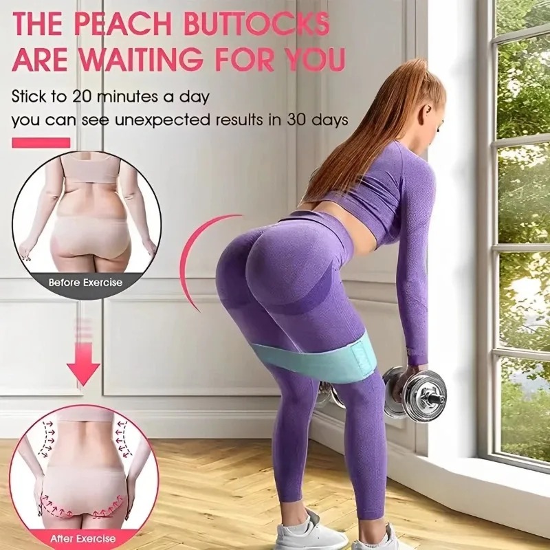 3Pcs Fabric Resistance Hip Boo - Pilates Yoga Board avaliação e preço