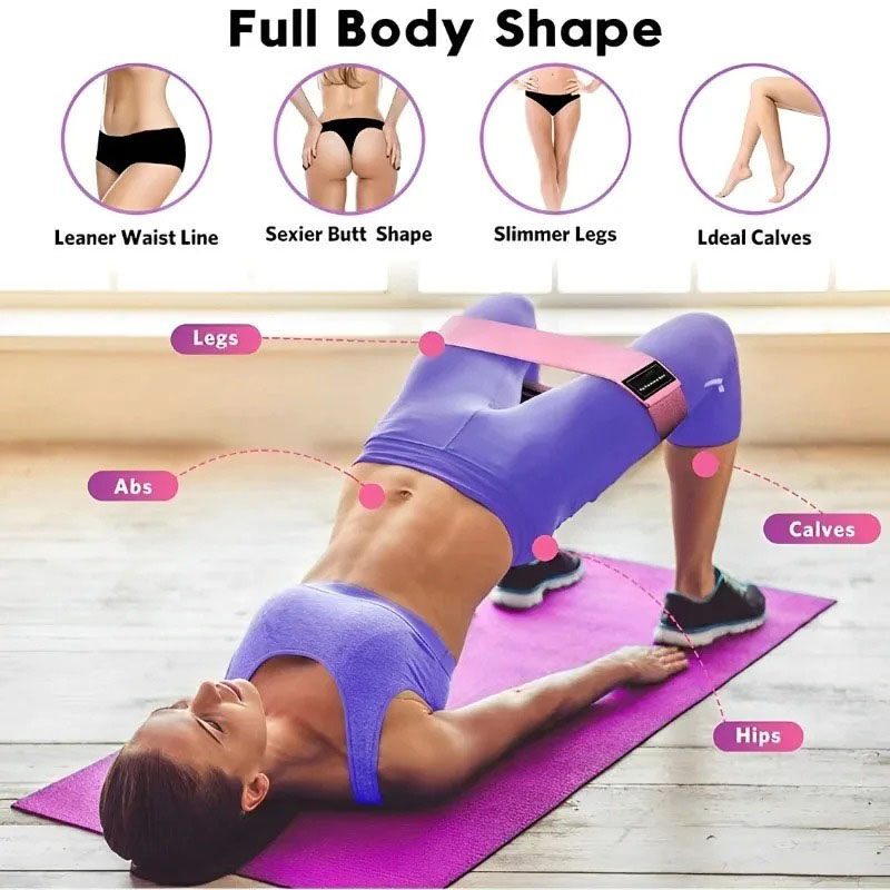 3Pcs Fabric Resistance Hip Boo - Pilates Yoga Board avaliação e preço