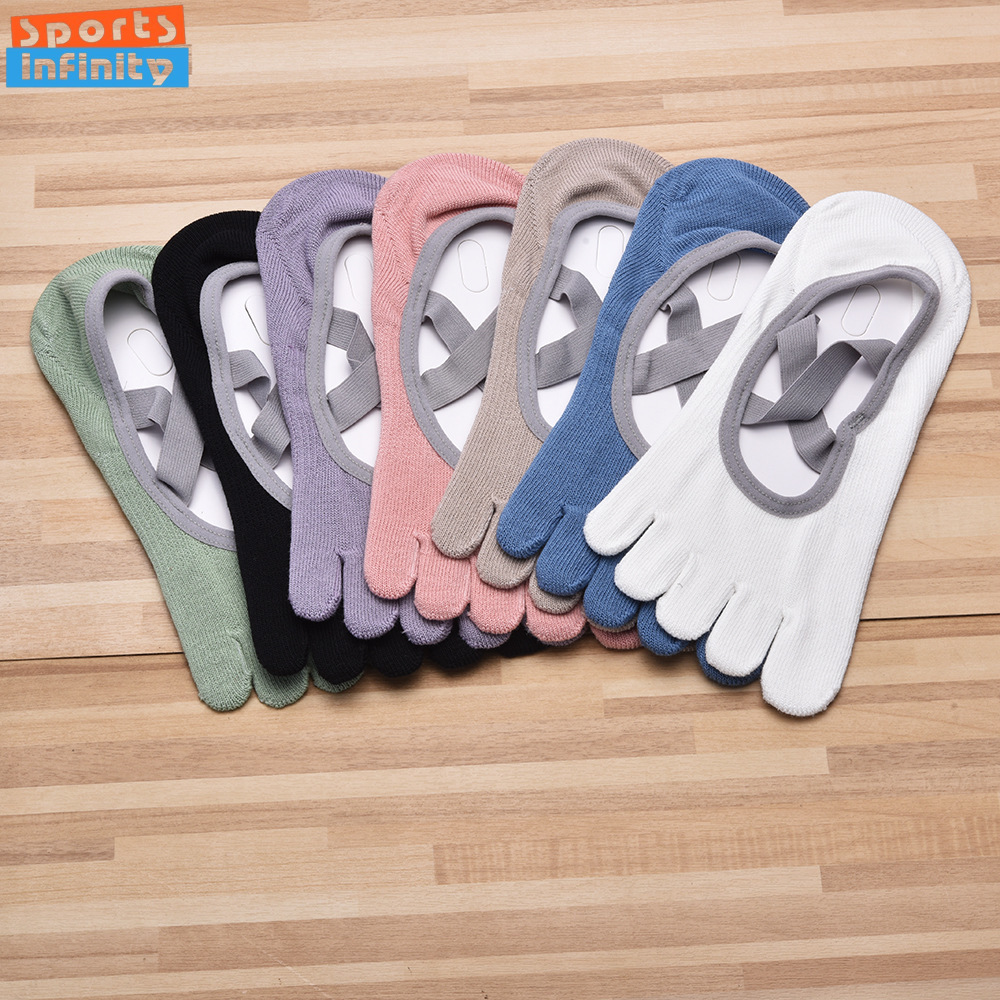 Women's Strap Five Finger Anti - Yoga Pilates Girl avaliação e preço