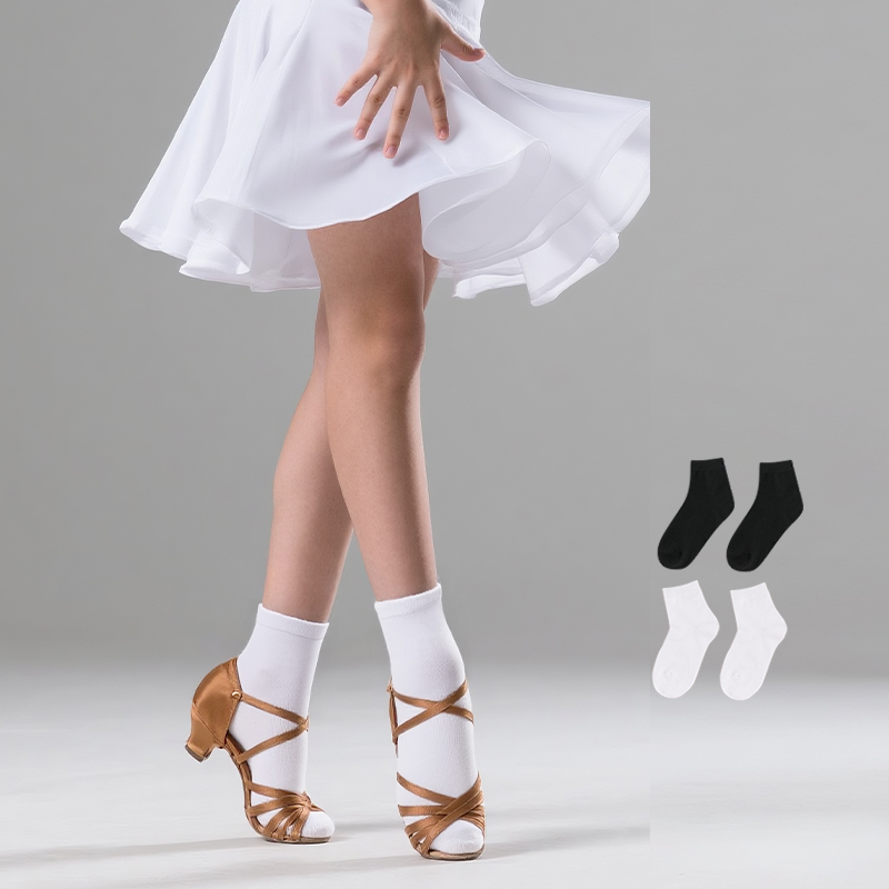 Girls Women Latin Socks White  - Yoga Pilates Girl avaliação e preço